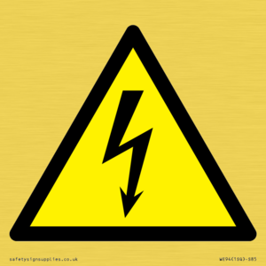 W012 Warning: Electricity